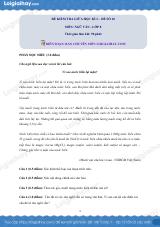 Đề thi giữa kì 2 Văn 8 - Đề số 10